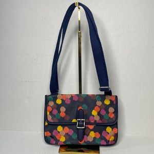 Fossil Key Per Mini Crossbody Navy/Multicolor Dot